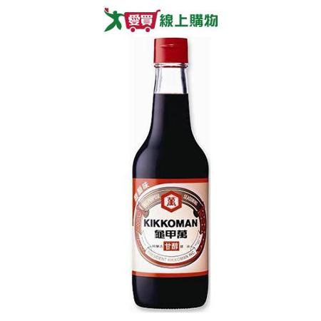 統一 龜甲萬甘醇醬油玻璃瓶(500ML)