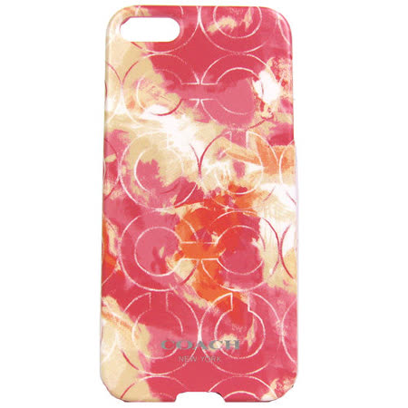 COACH 花卉圖iPhone5手機保護殼(粉紅)