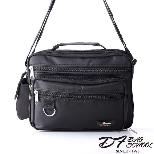 DF【Bag school 】紐約大都會超級精英實用多功能斜背包