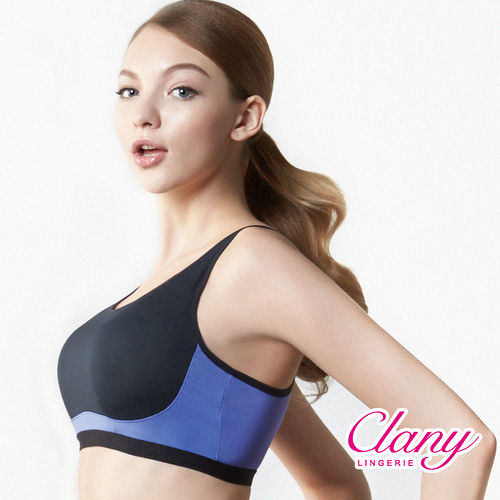 【可蘭霓Clany】沁涼輕舒無鋼調節M-XL胸衣 (理智藍 6679-55)