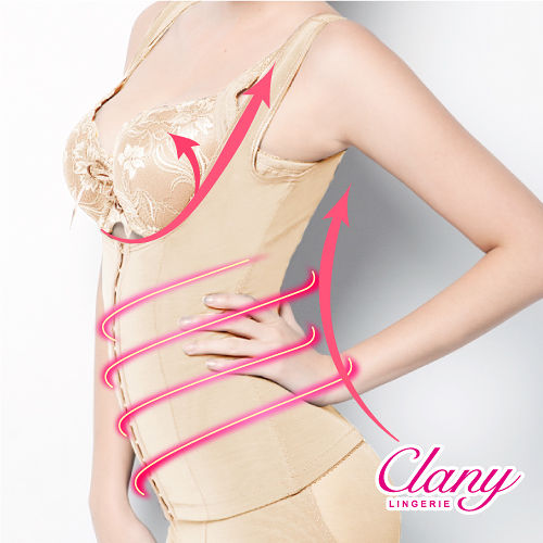 【可蘭霓Clany】560丹重機能雕塑美體M-3XL塑身衣 春漾膚 1925-11