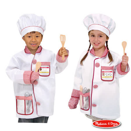 美國 Melissa & Doug 角色扮演 -【廚師服遊戲組】玩具
