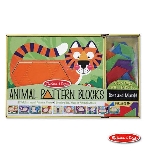 美國 Melissa & Doug 動物造型拼板 -【10面拼板,47pcs】