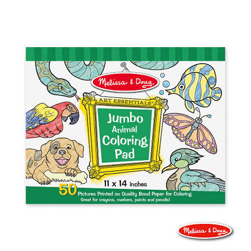 美國 Melissa & Doug 大型兒童繪圖本【動物】