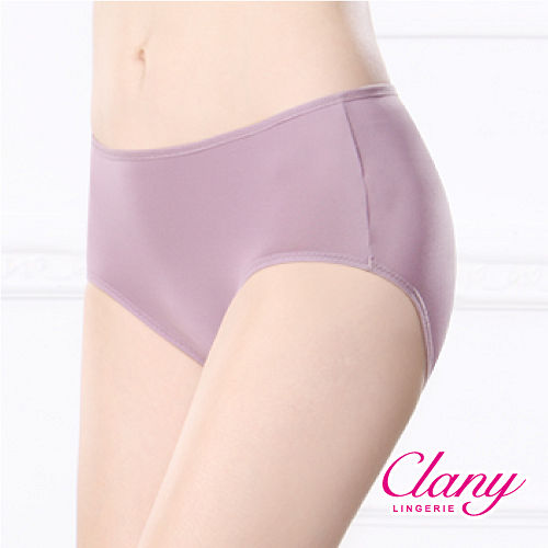 【可蘭霓Clany】透氣柔軟Tactel L-XL 中腰褲 優雅紫 2163-91