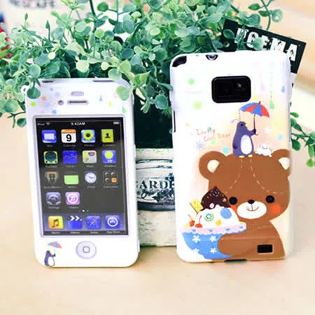 【Happymori】※Snowy Bear※前殼+背殼手機保護殼 適用Apple iPhone 4S/4