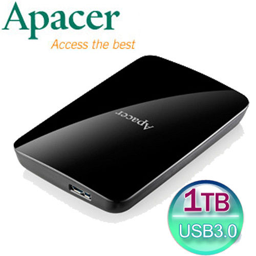 Apacer宇瞻 AC233 1TB USB3.0 2.5吋行動硬碟-加送筆記本(送完為止)