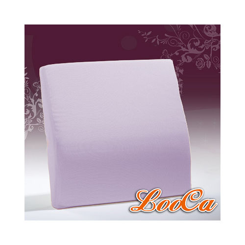【LooCa】吸濕排汗釋壓腰靠墊(紫)