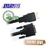 曜兆STARY高級線材-HDMI-3公尺圓線A轉C型(公-公)-mini-HDMI