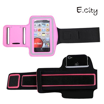 《E.City》iPhone4運動手機臂套/運動臂帶/防水皮套/跑步臂套
