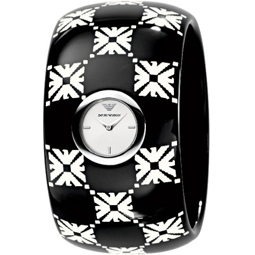 ARMANI LOGO 印記時尚手環女錶(圖騰)