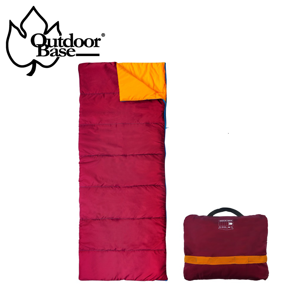 【Outdoorbase】 探索者人造羽絨信封型保暖睡袋16-20度(宿營露營睡袋)