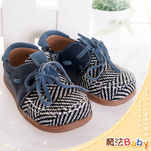 (購物車)魔法Baby~質感系小牛仔造型休閒鞋~時尚設計童鞋~sh0187