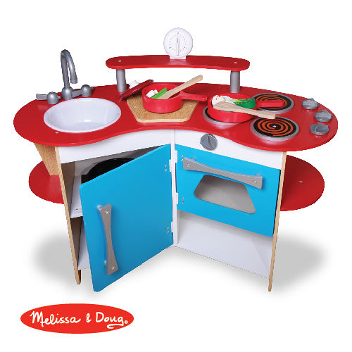 美國瑪莉莎 Melissa & Doug 木製玩食趣 – 小廚師的木製廚房玩具組(DIY)