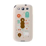 【韓國正品Makase】※FRIENDS※ SAMSUNG Galaxy S3 i9300 質感手機保護殼 附贈胸針及簡易立架