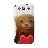 【韓國正品Makase】※Ferret※ SAMSUNG Galaxy S3 i9300 質感手機保護殼 附贈胸針及簡易立架