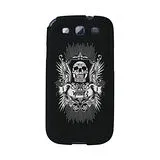 【韓國正品Makase】※BV13_skull※ SAMSUNG Galaxy S3 i9300 質感手機保護殼 附贈胸針及簡易立架