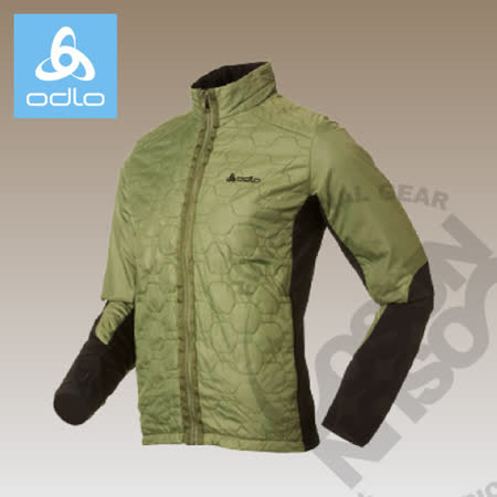 【瑞士 ODLO】《限量版》Primaloft 男輕量透氣彈性保暖排汗防風外套/ 522476 草綠