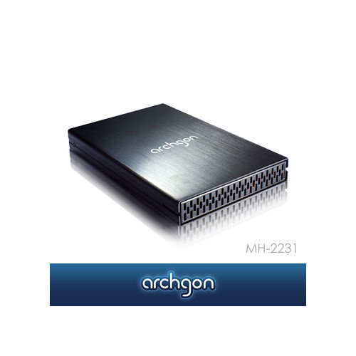 archgon亞齊慷 MH-2231 USB 3.0 鋁合金 Sphere II 2.5吋SATA硬碟外接盒 (黑色)
