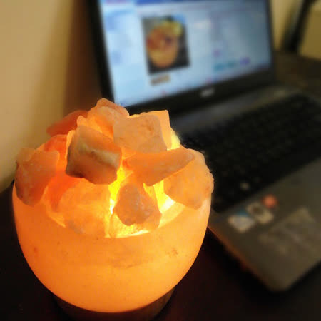 【Naluxe】開運水晶鹽燈-精巧聚寶盆