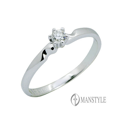 MANSTYLE 甜蜜時光 0.10ct 八心八箭鑽戒