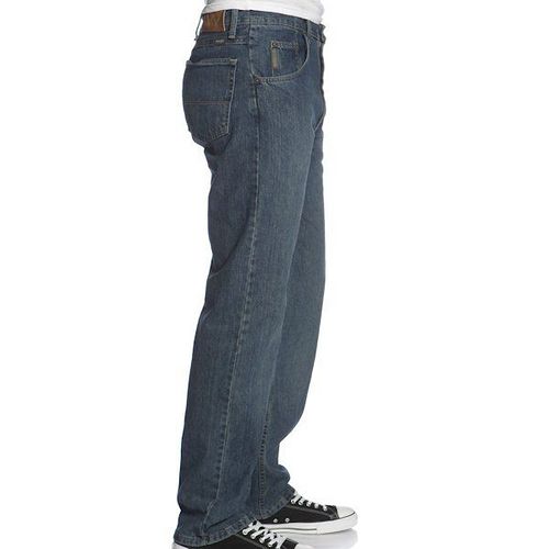Wrangler 藍哥男品味寬鬆灰中藍色牛仔褲【預購】
