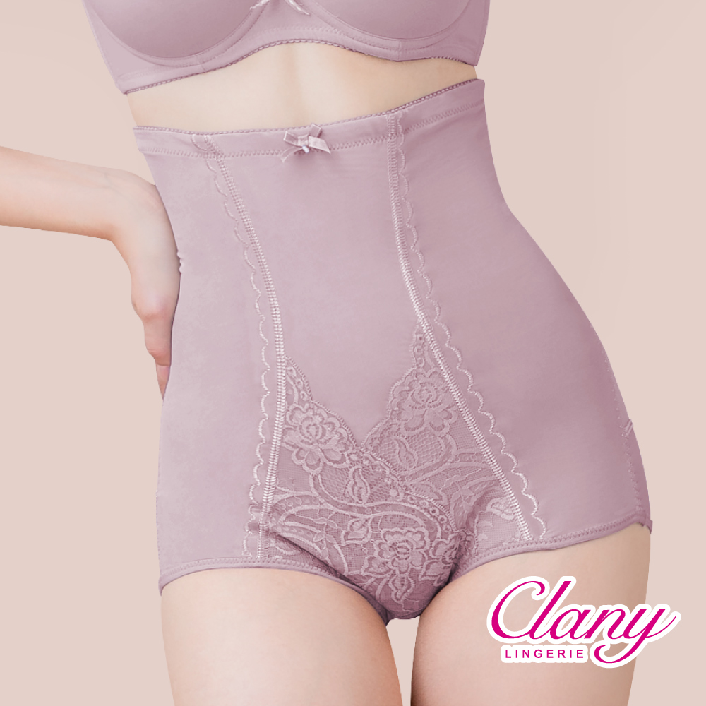 【可蘭霓Clany】高腰遠紅外線雕塑M-2XL纖體褲 優雅紫 1933-91