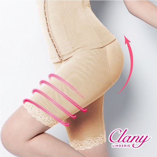 【可蘭霓Clany】560丹重機能雕塑美體M-2XL塑身褲 春漾膚 1926-11