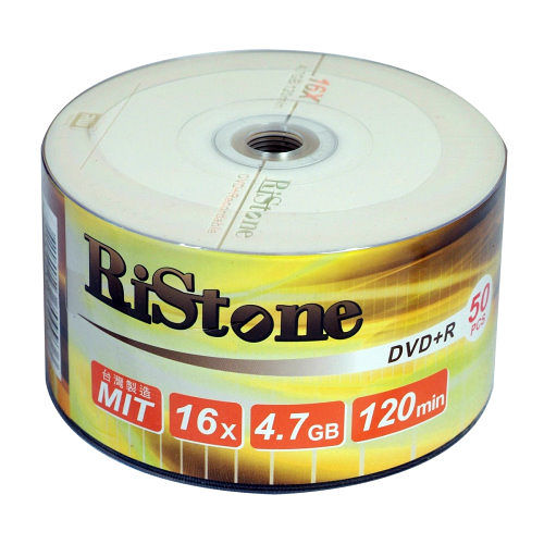 RiStone 日本版 DVD+R 16X 裸裝 (100片)
