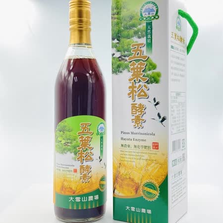 【大雪山農場】五葉松酵素(600mlx2瓶)