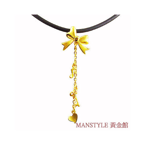 MANSTYLE 幸福圓舞曲 黃金墜 (約0.77錢)