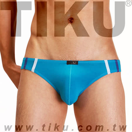 TIKU 梯酷 ~ 幻彩呼吸系列 竹纖維低腰三角男內褲-藍(LH1226)