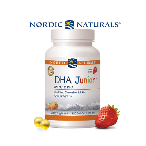 【Nordic Naturals 】北歐天然小愛Q 魚肝油膠囊食品-天然草莓風味(180顆/瓶)