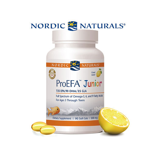【Nordic Naturals】北歐天然 - 小益Q 魚油膠囊食品-天然檸檬口味(90顆/單瓶裝)