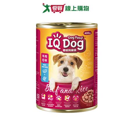IQ Dog狗罐頭-牛肉風味+米400g