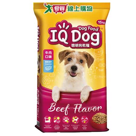 IQ Dog 聰明乾狗糧-牛肉口味成犬配方15KG