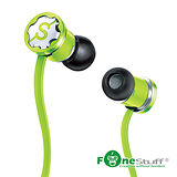 Fonestuff Fits 抗噪重低音耳塞式耳機(綠)