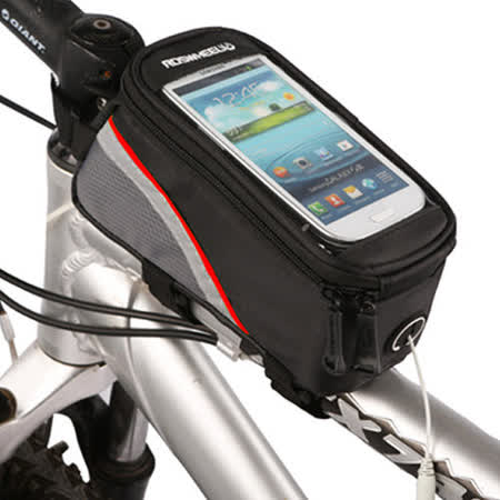 PUSH!自行車用品 六代加大碼自行車前置物袋 手機袋 上管袋 工具袋可裝4.8寸屏手機