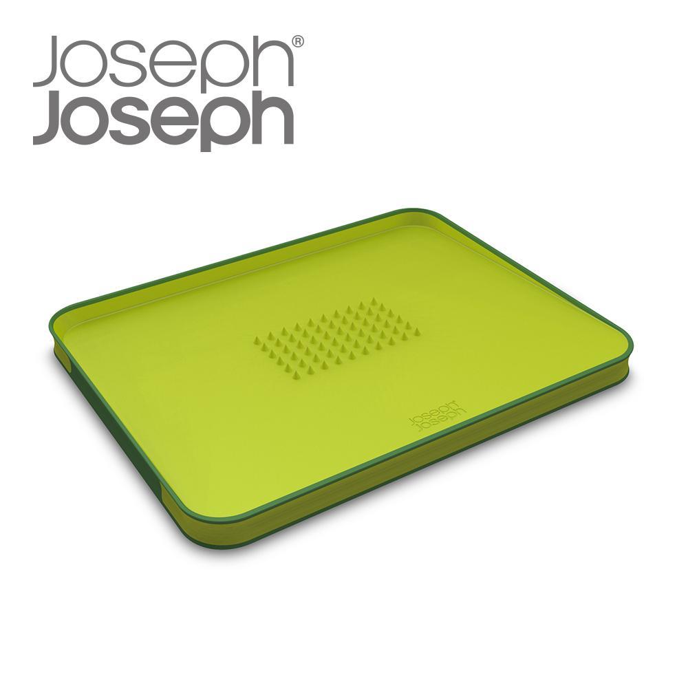 Joseph Joseph英國創意餐廚★好好切雙面傾斜砧板(大綠)★60001
