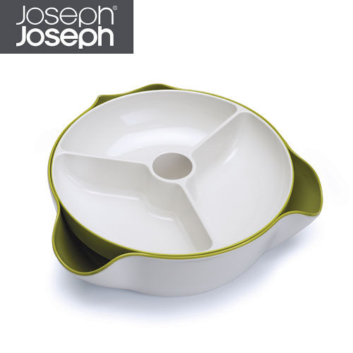 Joseph Joseph英國創意餐廚★好方便雙層點心碗(綠白)★70073