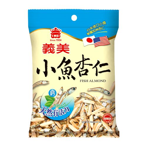 義美小魚杏仁104g