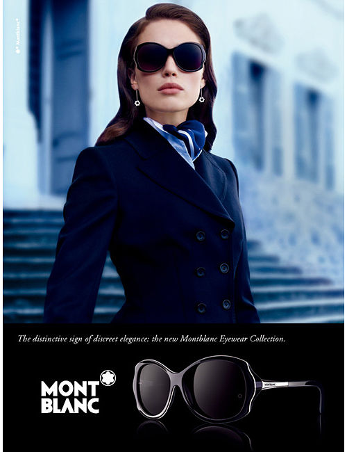 萬寶龍MONTBLANC-時尚太陽眼鏡(黑色/咖啡色)MB416S