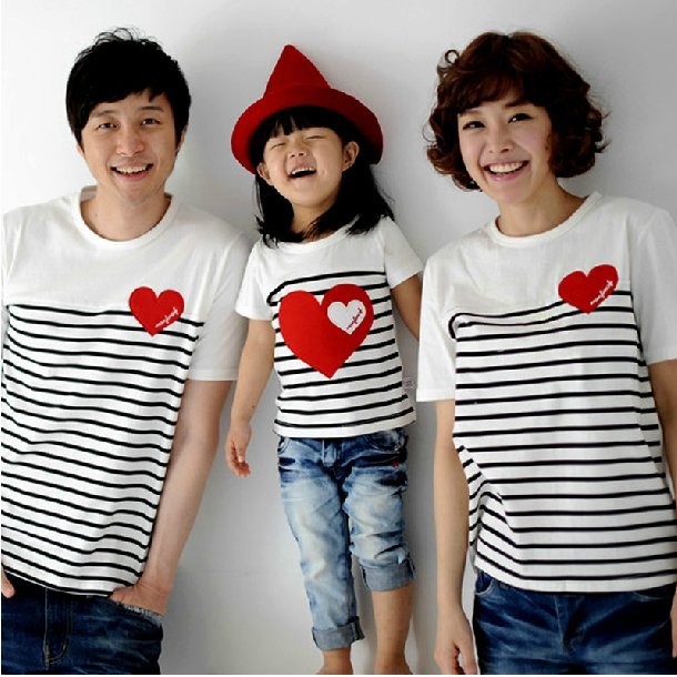 韓國時尚
短袖親子裝三件組