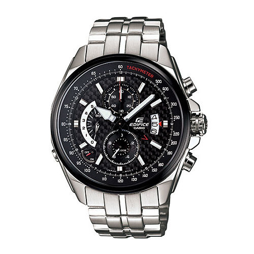 casio edifice 碳纤维f1时尚男用赛车腕表-45mm/efr-501sp-1a