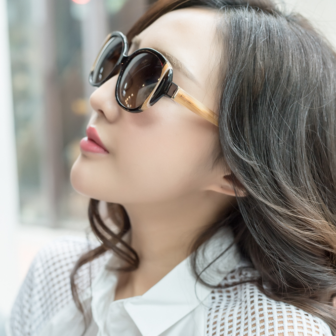 Salvatore Ferragamo太陽眼鏡- 優雅圓框