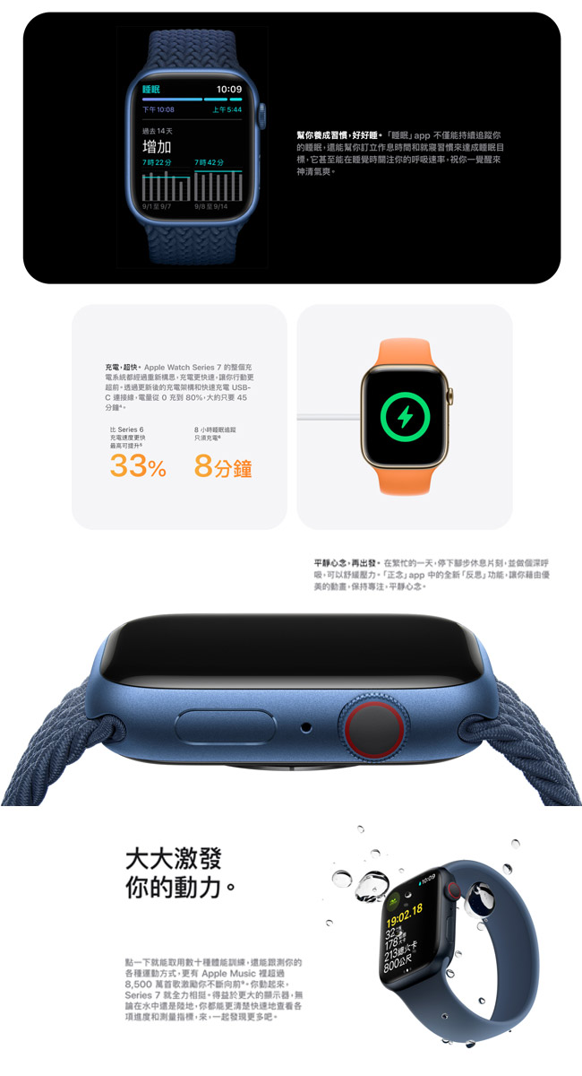 Apple Watch Nike S7 41mm 星光色(MKN33TA/A) | 法雅客網路商店