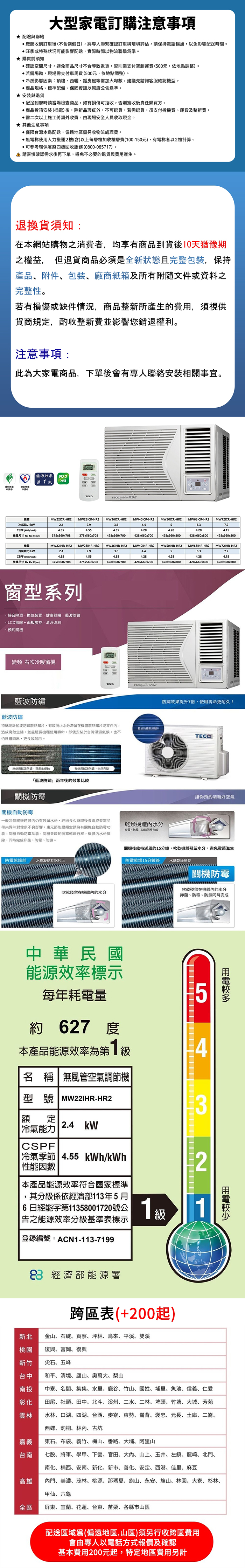 TECO東元 MW22IHR-HR2 - 詳情1